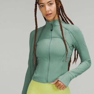 lululemon Ribbed Nulu Cropped Define Jacket Tidewater Teal